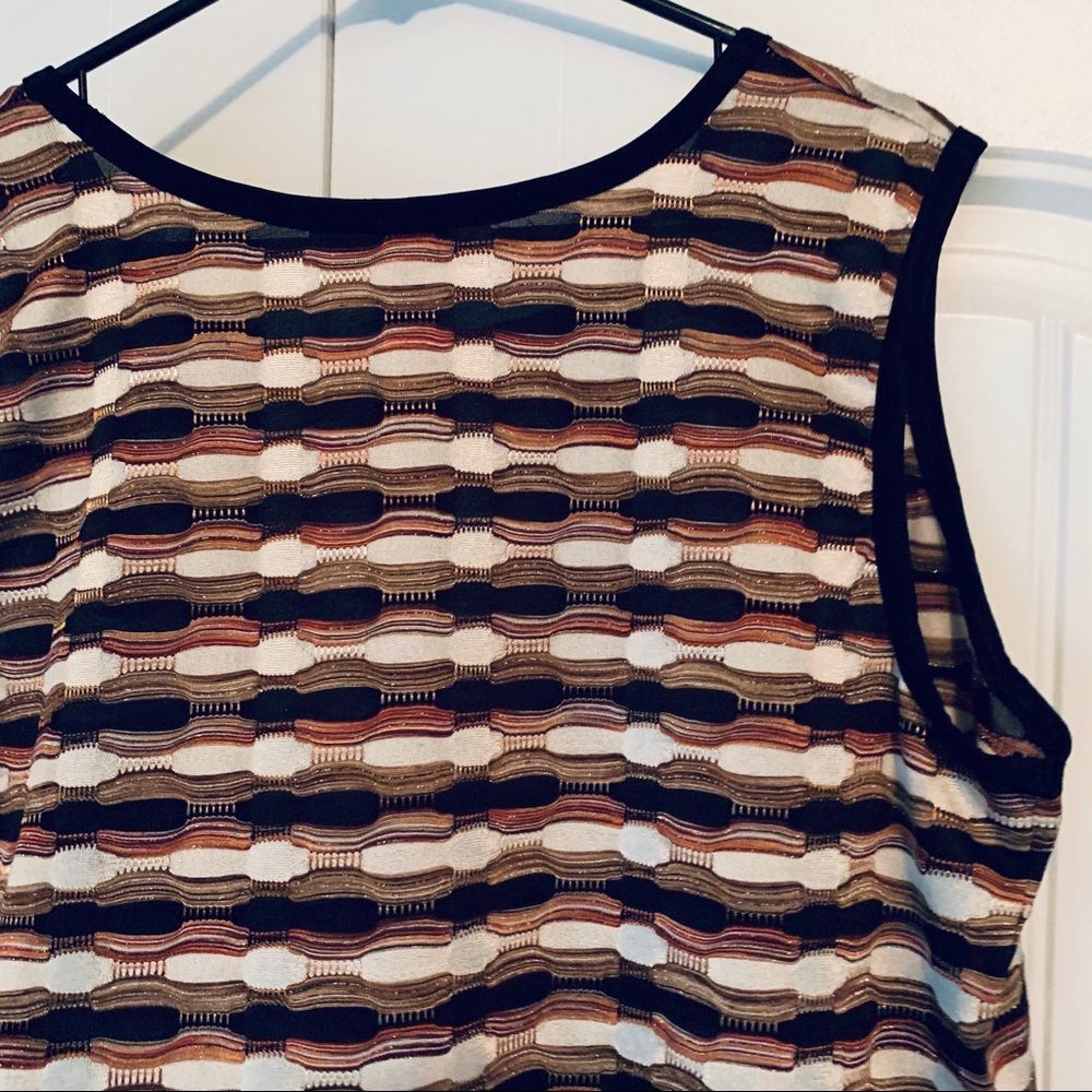 KASPER Separates Multicolor Sleeveless Sweater Knit Top 1X - Picture 11 of 16